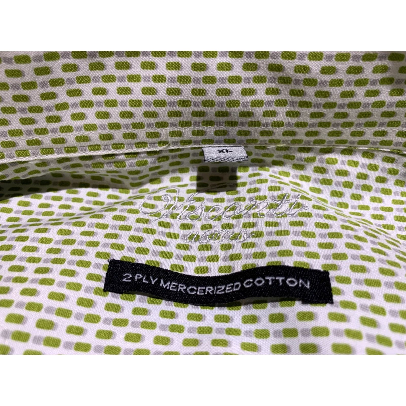 Vintage Visconti Uomo Dress Shirt XL Blue Brown Glenplaid 100% Cotton Long Sleeve Mens Size US XL / EU 56 / 4 - 5 Thumbnail