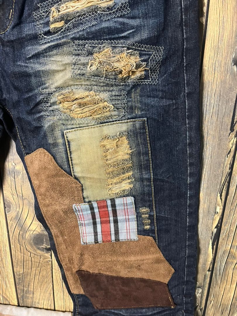 Japanese Brand × Vintage Vintage TSL Japan Distressed Jeans Kapital Numbernine Style Size US 36 / EU 52 - 8 Thumbnail