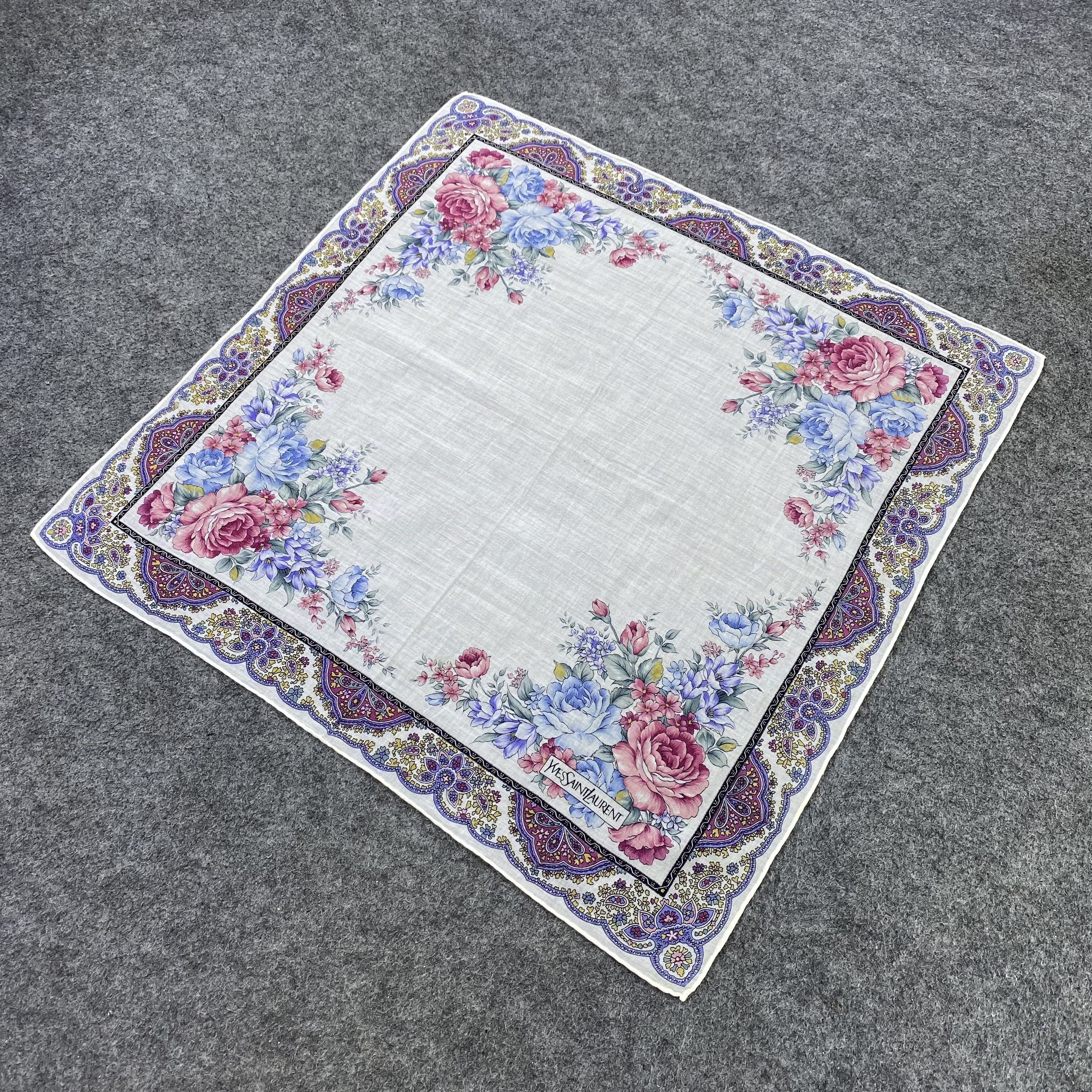 Yves Saint Laurent Yves Saint Laurent Handkerchief Neckerchief Bandana-B2039 Size ONE SIZE - 4 Thumbnail