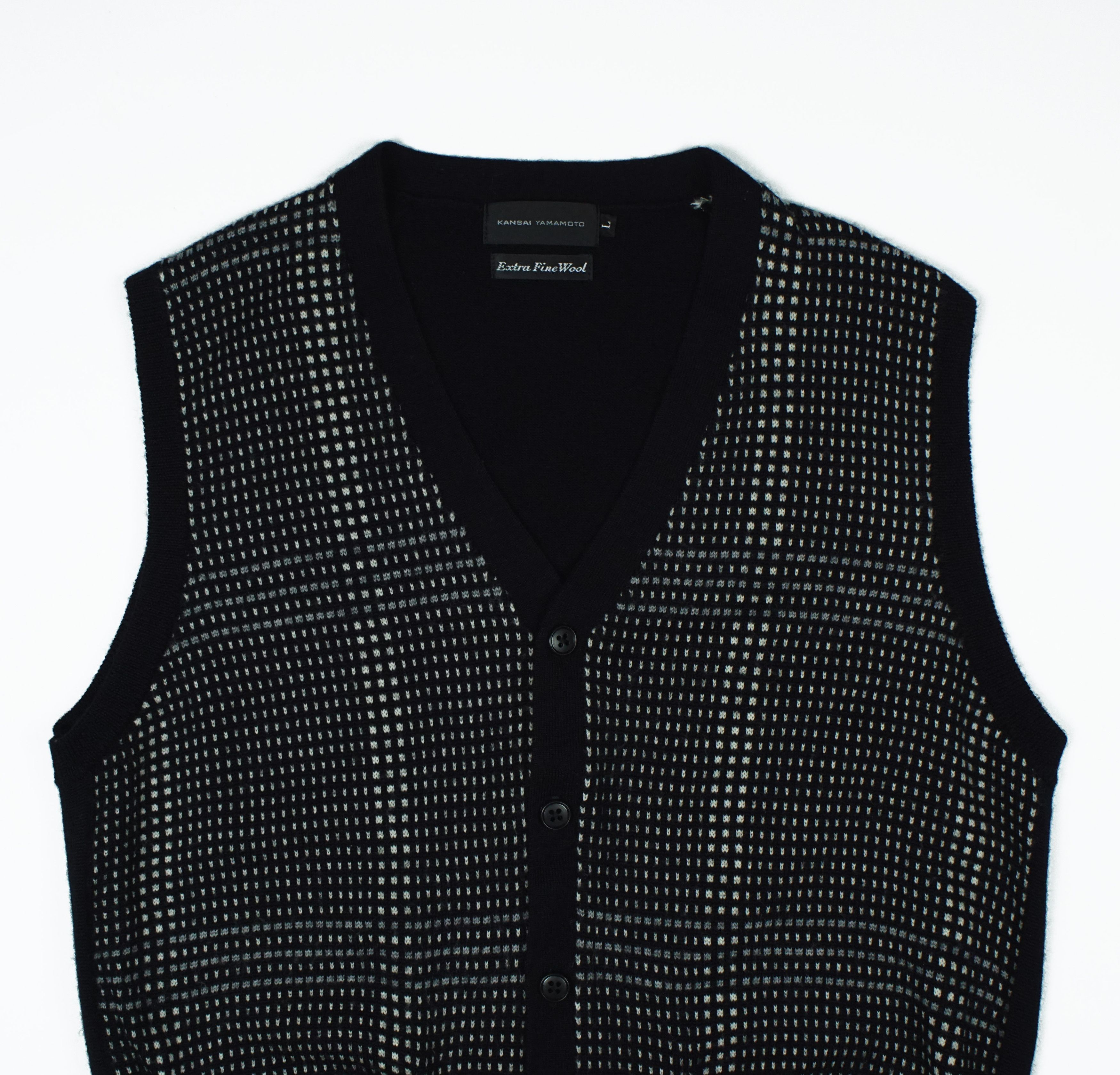 Kansai Yamamoto *NoTariff Kansai Yamamoto Knitted Vest Cardigan Size US L / EU 52-54 / 3 - 2 Thumbnail