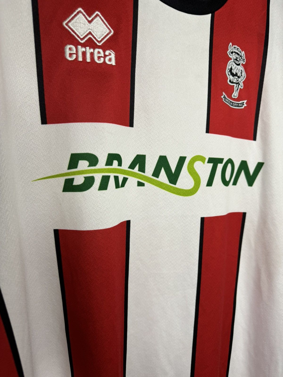Errea × Vintage Vintage Lincoln City 2022/23 Errea Soccer Jersey Blokcore Size US XXL / EU 58 / 5 - 7 Thumbnail