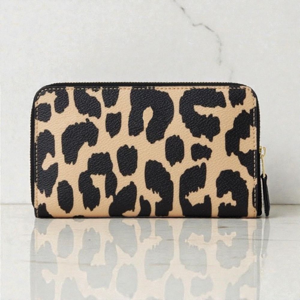 Coach Coach Medium Id Zip Wallet With Leopard Print CW500 Size ONE SIZE - 2 Thumbnail
