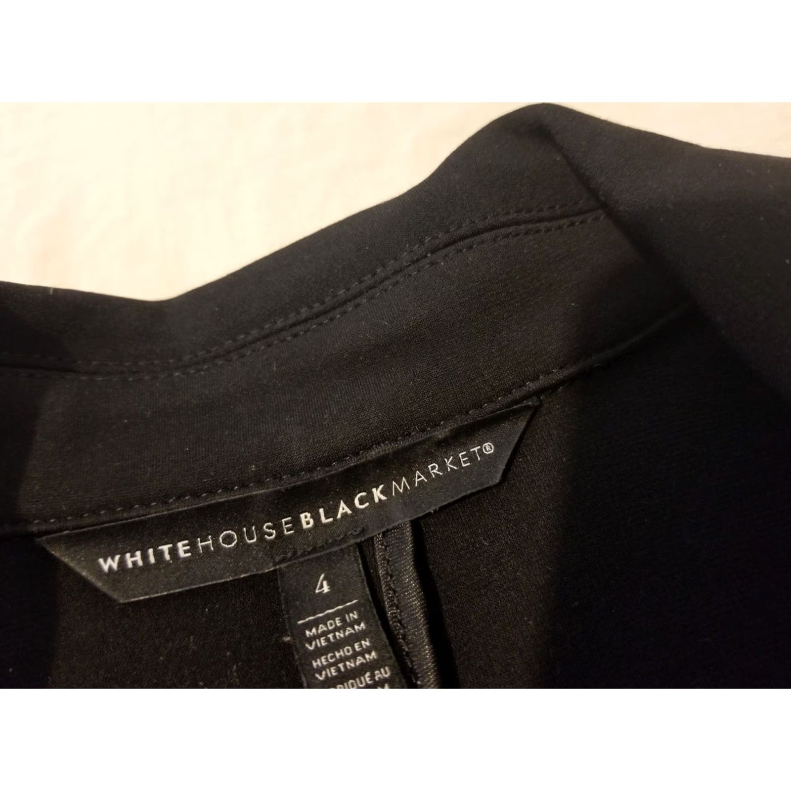 White House Black Market Womens White House Black Market Jacket Blazer 4 Black Black House White Market Blazer Womens Regular Fall Spring Winter 4 Blazer Mens Girls Boys Size S / US 4 / IT 40 - 4 Thumbnail
