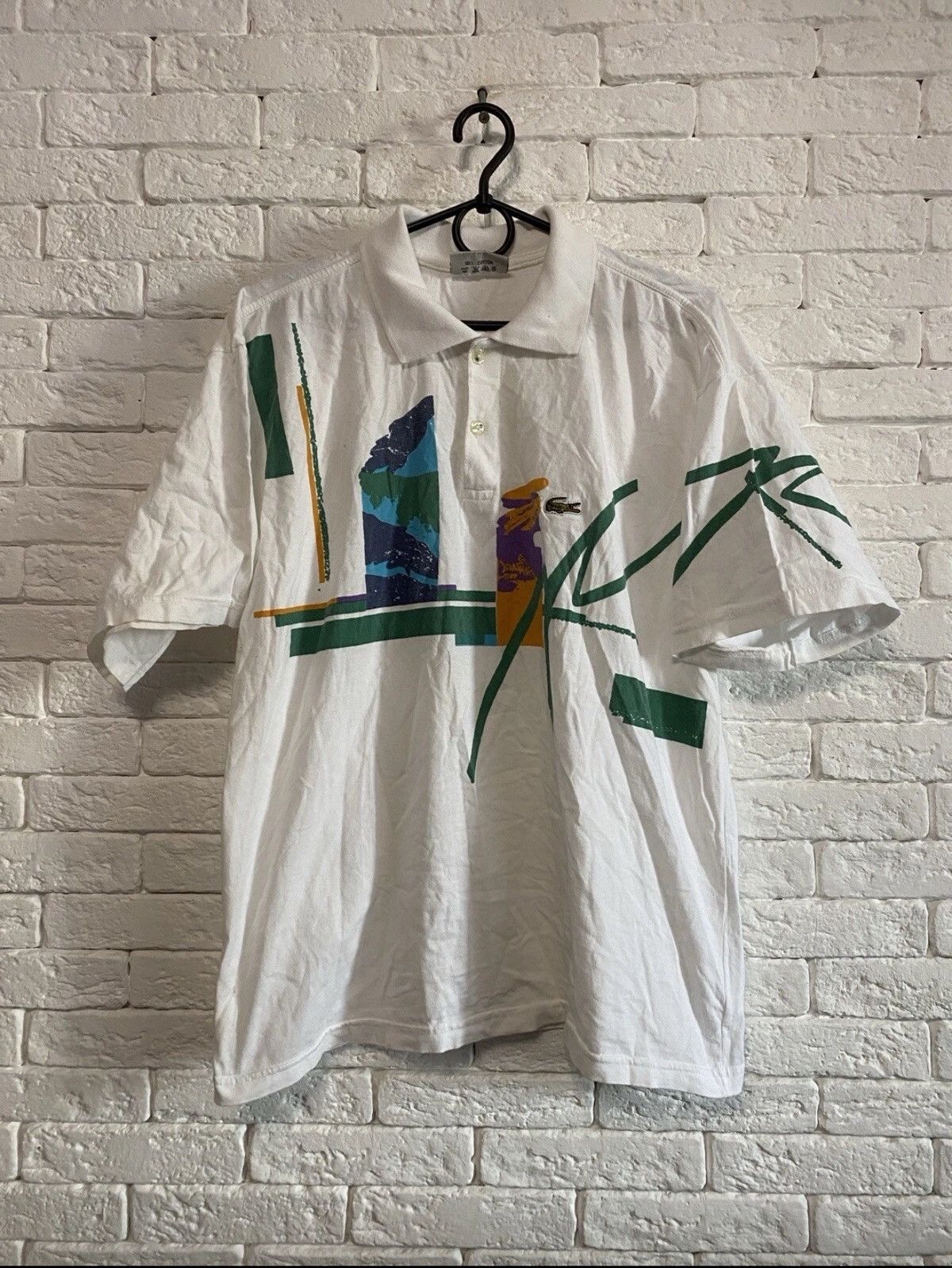 Lacoste Very Rare Vintage Polo Lacoste x Andre Agassi Made In France Size US M / EU 48-50 / 2 - 1 Thumbnail