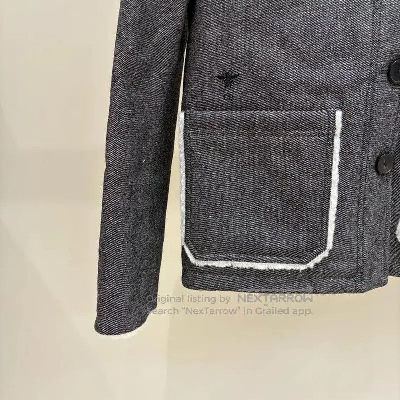 Dior Dior Gray Cotton Mid-Length Coat for Women . Size S / US 4 / IT 40 - 4 Thumbnail