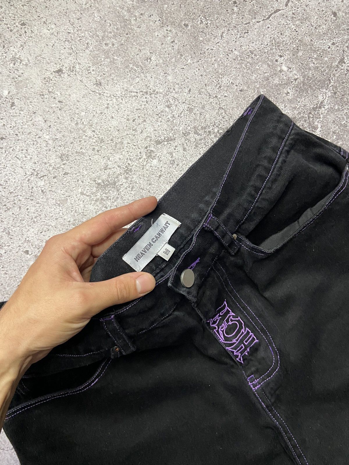 Vintage Heaven can wait - Purple Jeans Size US 32 / EU 48 - 7 Thumbnail