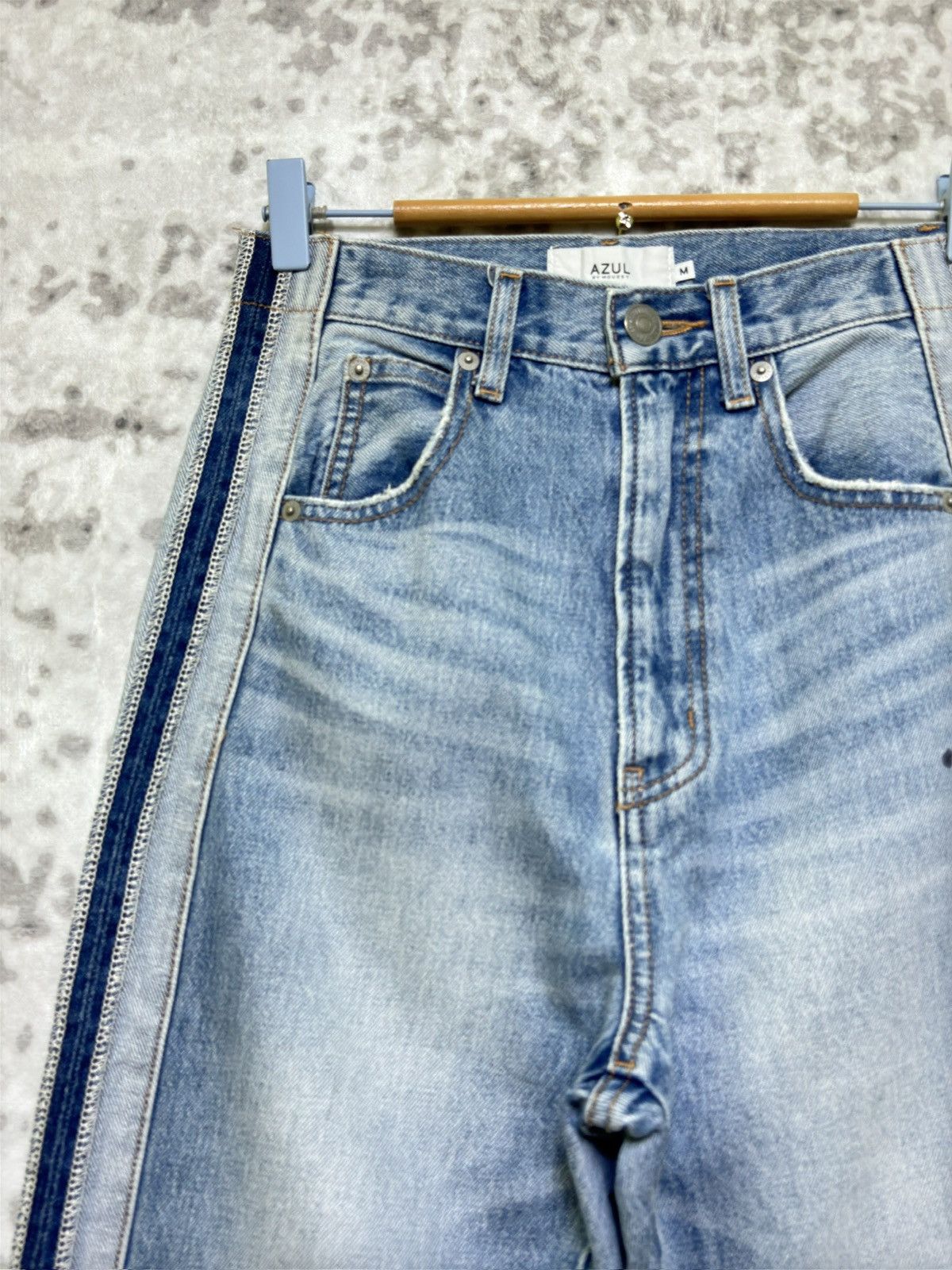 Hysteric Glamour Y2k AZUL Reworked Reconstructed Loose Denim Size US 27 - 4 Thumbnail