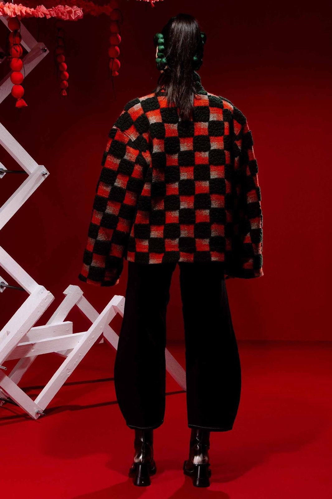 Henrik Vibskov !DS! AW23 Henrik Vibskov Big Bag Teddy Checks Jacket Size XL / US 12-14 / IT 48-50 - 3 Thumbnail