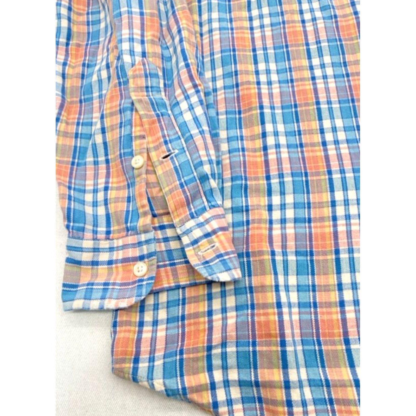 Ralph Lauren Ralph Lauren Blake Long Sleeve Button-Up Mens XL Plaid Shirt Cotton Multicolor 3609 Size US XL / EU 56 / 4 - 2 Thumbnail