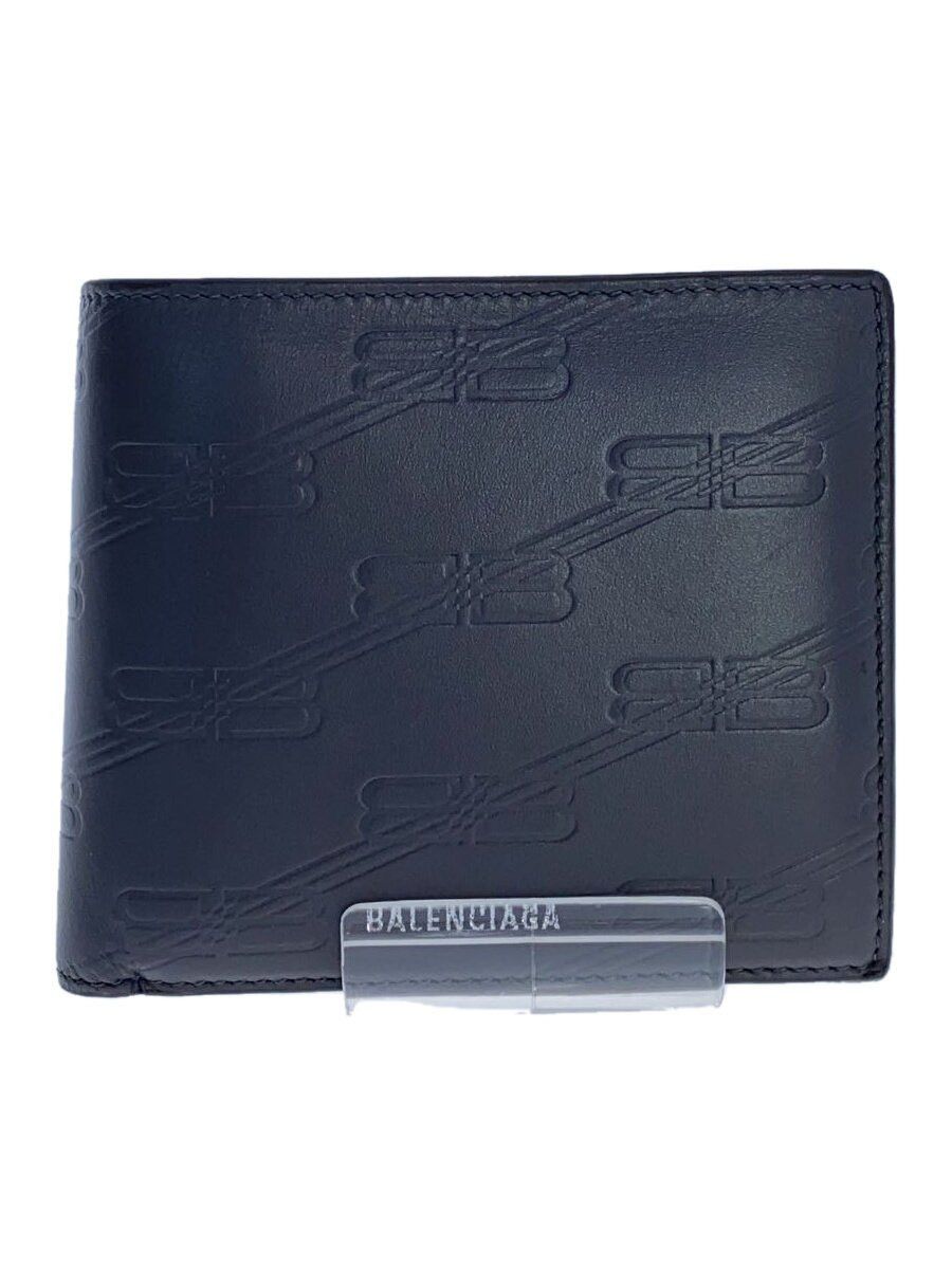 Balenciaga Leather Bi-Fold Wallet Grey
