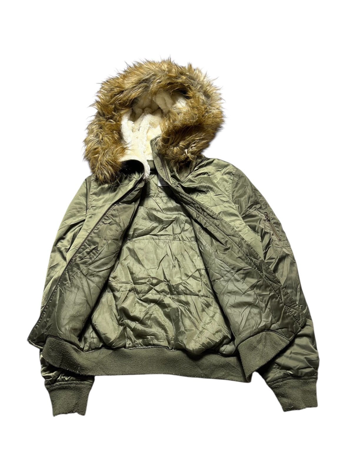 Japanese Brand Japanese Fur Grunge Gothic Punk Ifsix Bomber Style Jacket Size US M / EU 48-50 / 2 - 4 Thumbnail
