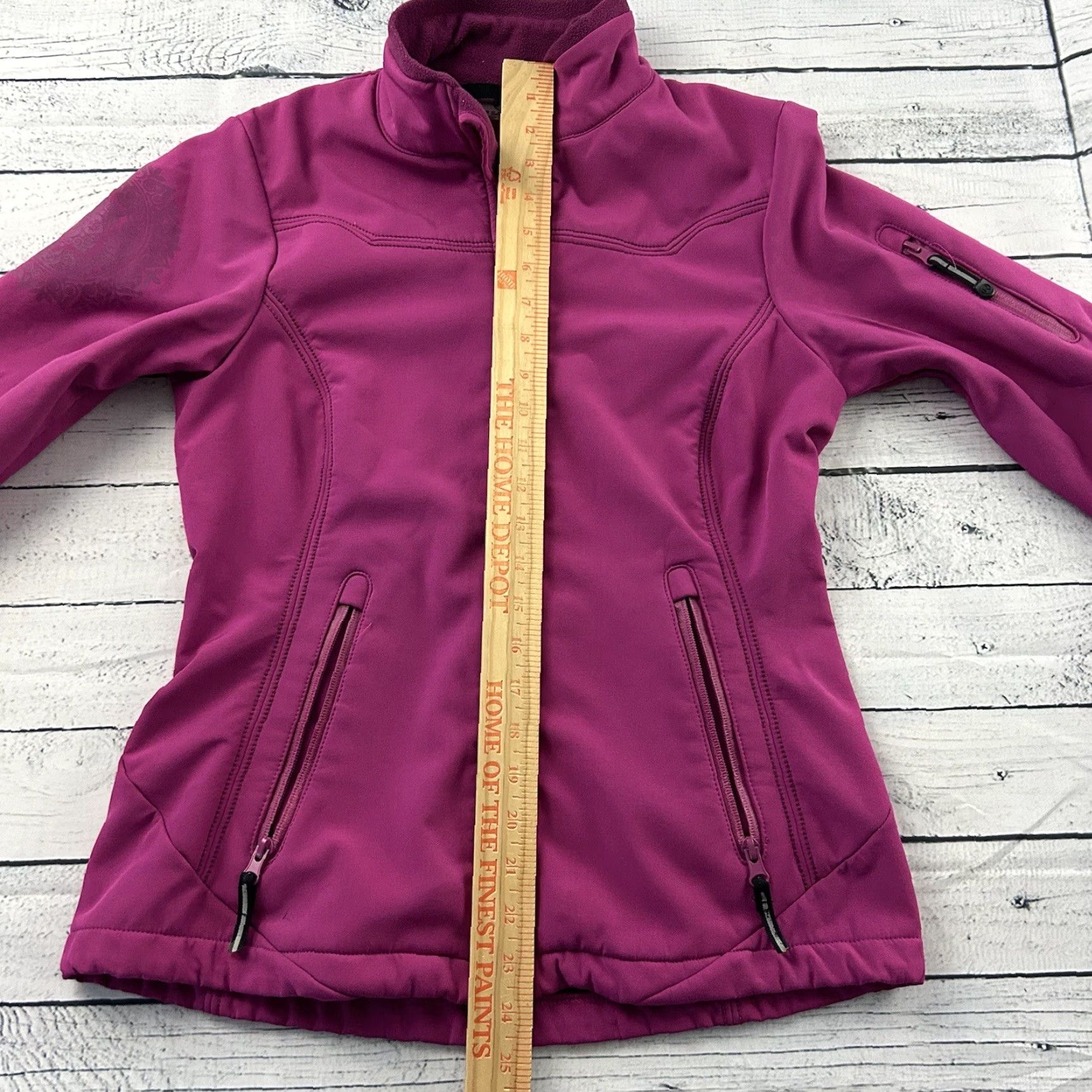 Roper Roper Fleece Lined Soft Shell Jacket Women's Small Purple Size S / US 4 / IT 40 - 8 Thumbnail