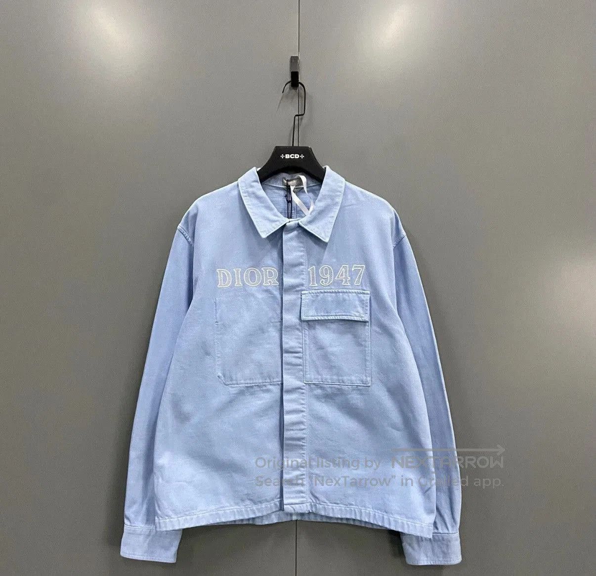 Dior Blue Long-Sleeve Button-Up Shirt. Size US L / EU 52-54 / 3 - 1 Thumbnail