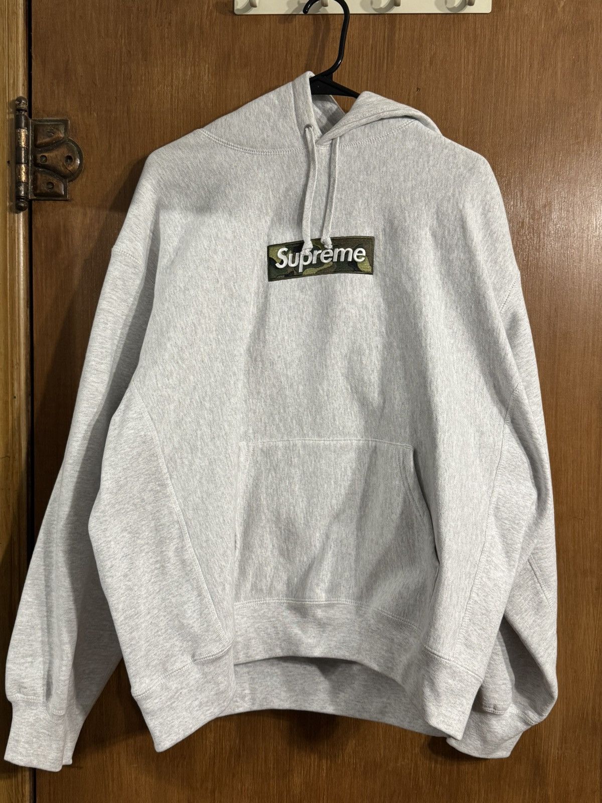 Supreme Box Logo Hooded Grey | Grailed
