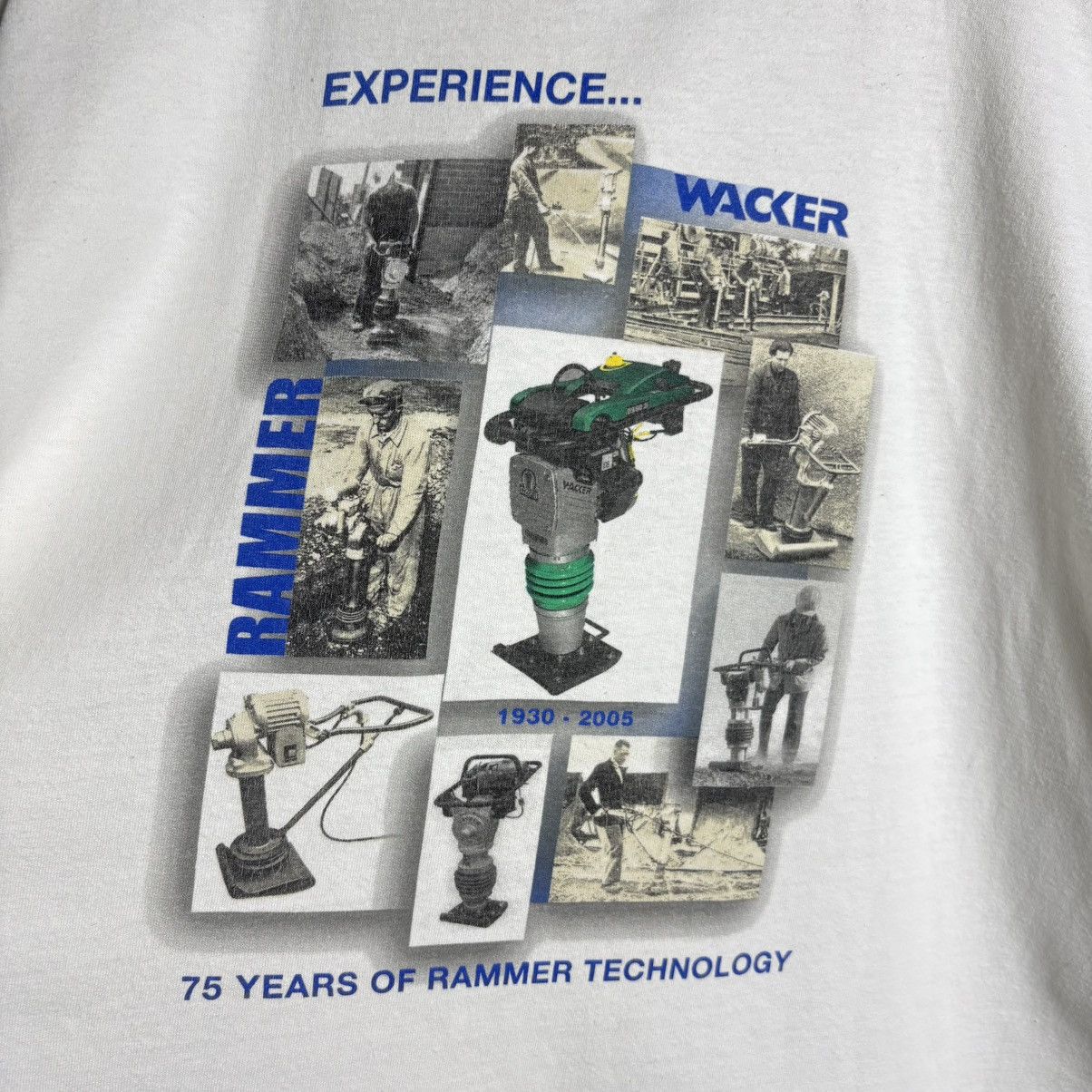 Vintage Vintage Wacker Rammer Las Vegas Graphic T-Shirt / Workwear Size US XL / EU 56 / 4 - 3 Thumbnail