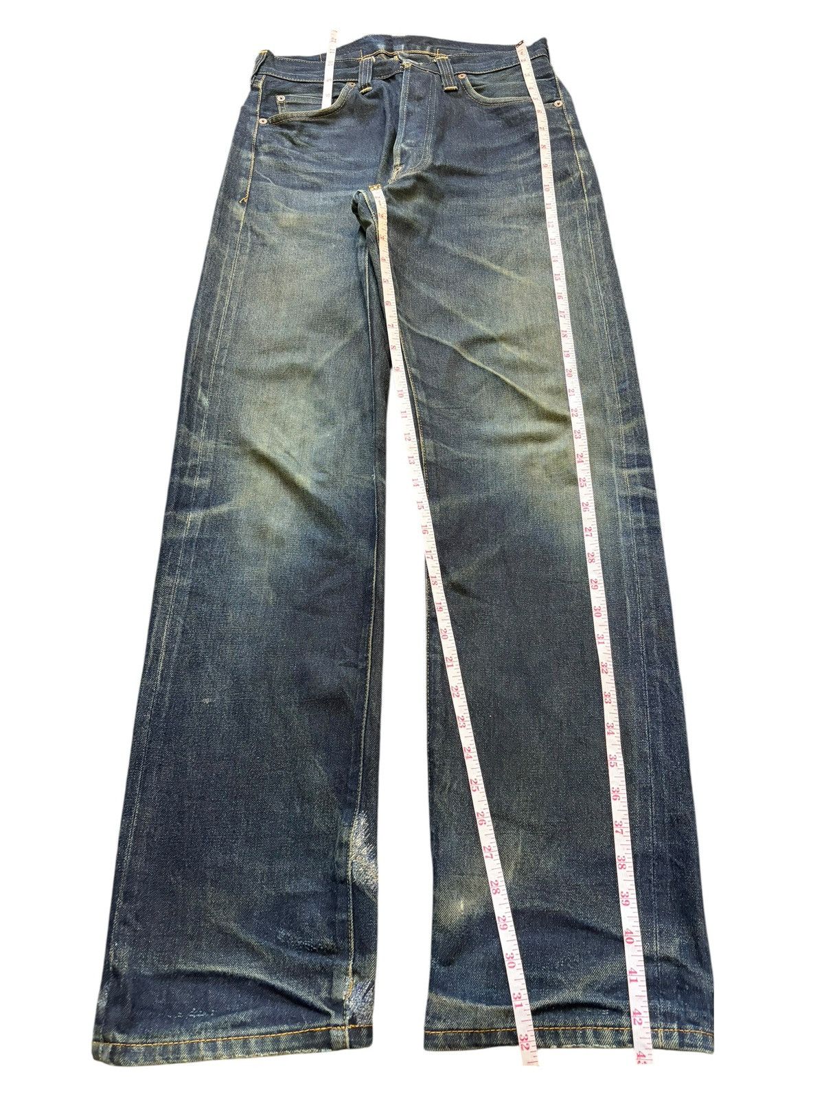 Levi's Vintage Levis 201XX Big E Buckle Back Selvedge Jeans Size US 28 / EU 44 - 7 Thumbnail