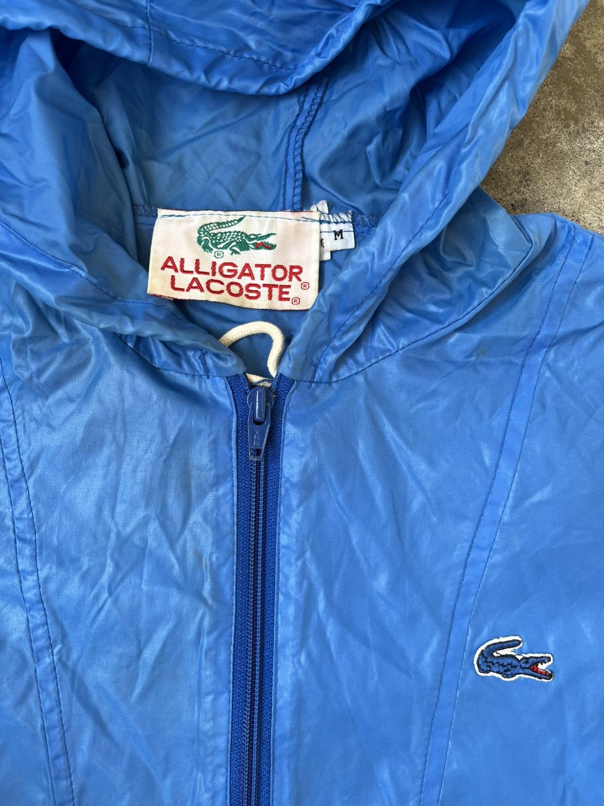 Lacoste × Vintage 90s Vintage Lacoste Packable Raincoat Size US M / EU 48-50 / 2 - 2 Thumbnail
