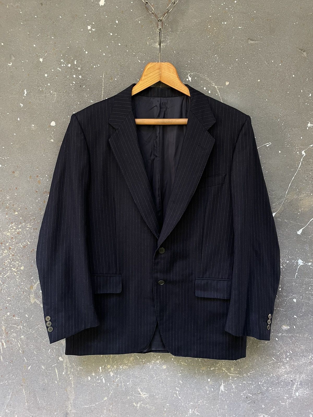 Lanvin Vintage 80’s Lanvin Wool Lana Vergine Blazer RARE Size 50R - 1 Thumbnail