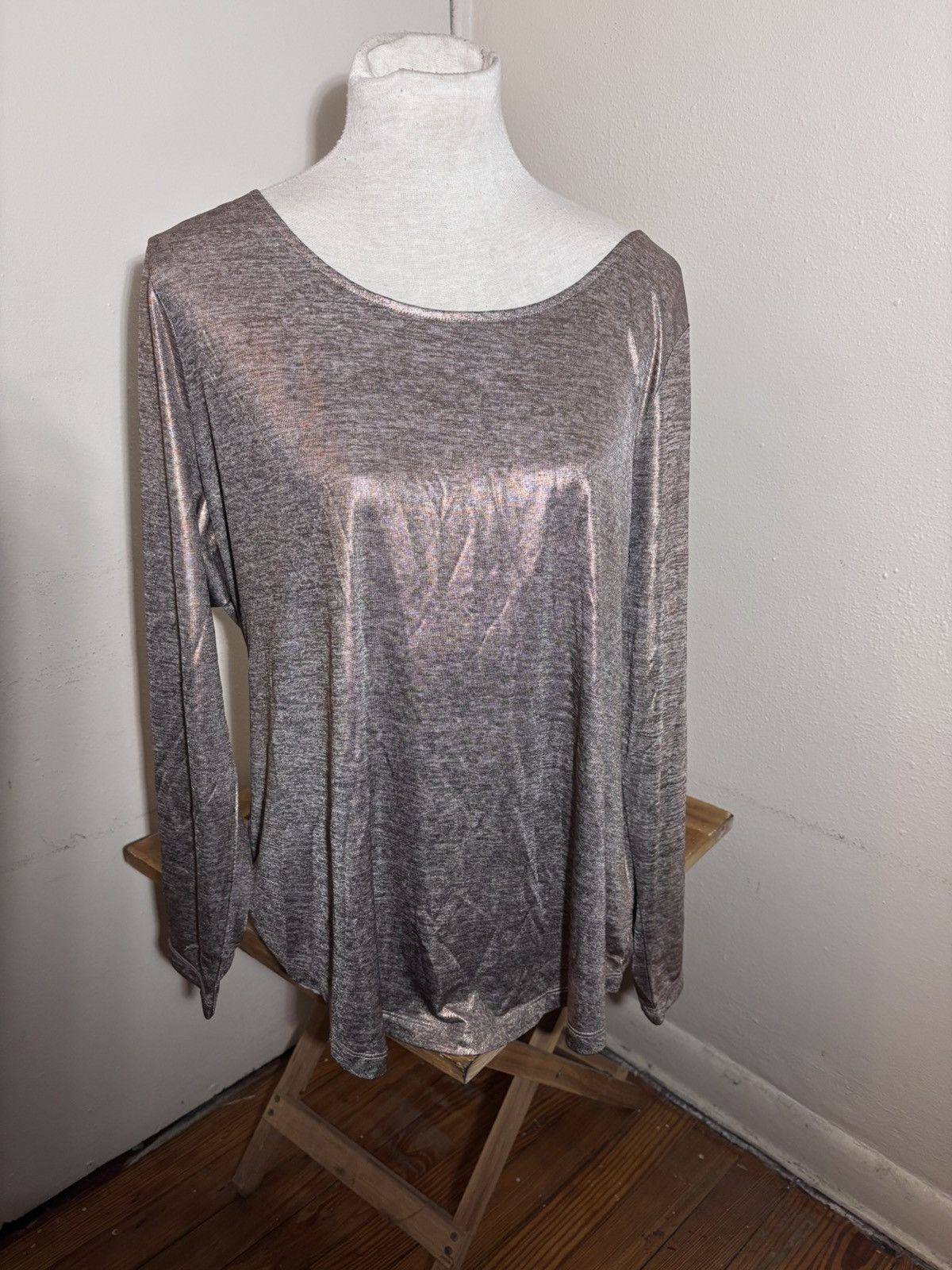 Other G by Giuliana Metallic Gold Top Size XL / US 12-14 / IT 48-50 - 1 Thumbnail