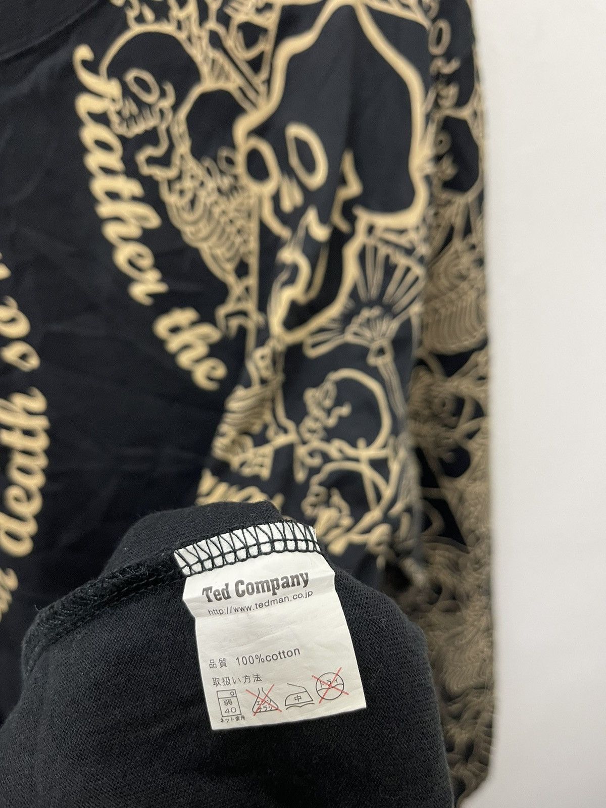 Tedman Rare Vintage Tedman Ted Company Sukajan Skull Yakuza Design Size US M / EU 48-50 / 2 - 5 Thumbnail