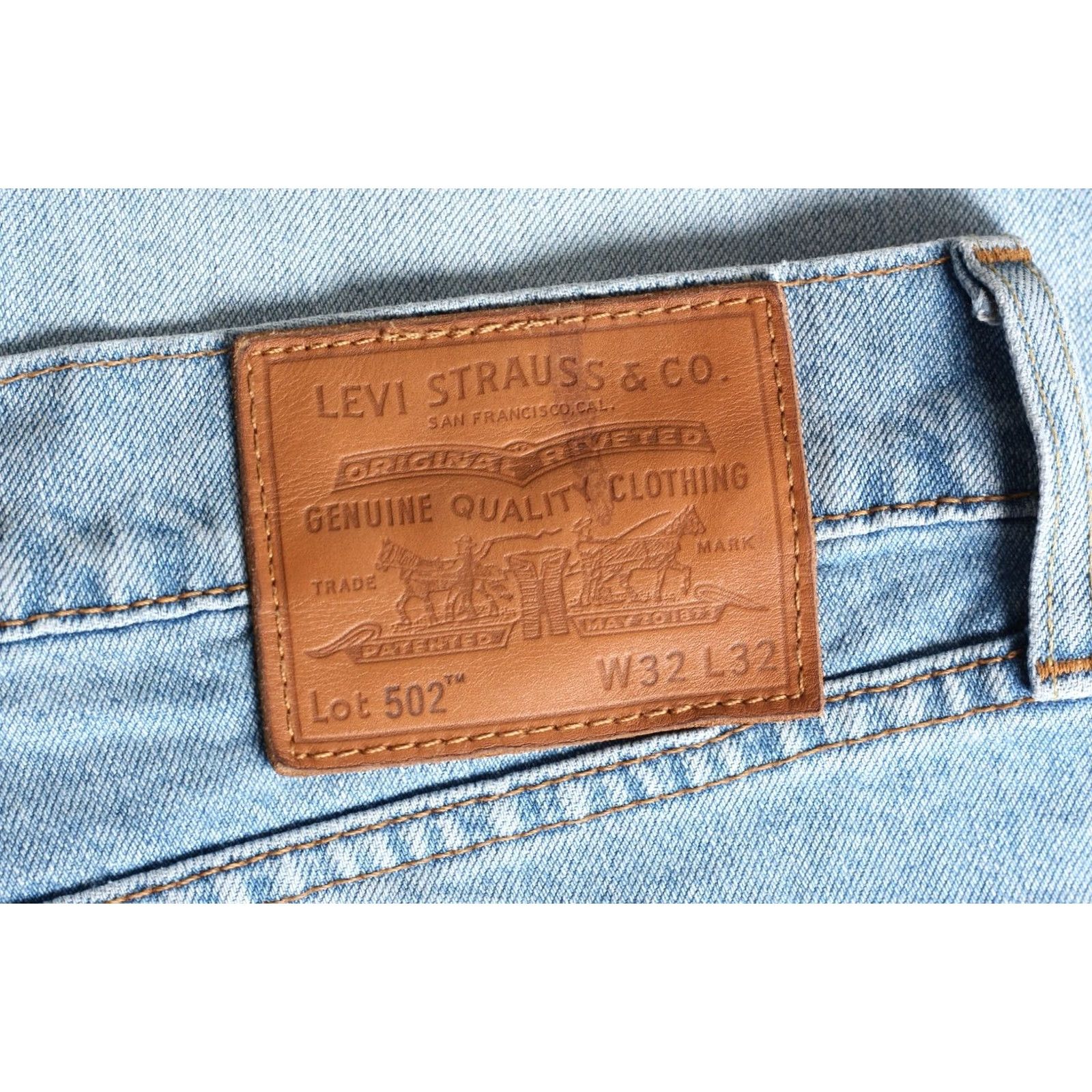 Levi's LEVI’S PREMIUM 502 Big E Stretch Tapered Jeans Men Size W32 L32 32x30 Size US 32 / EU 48 - 4 Thumbnail