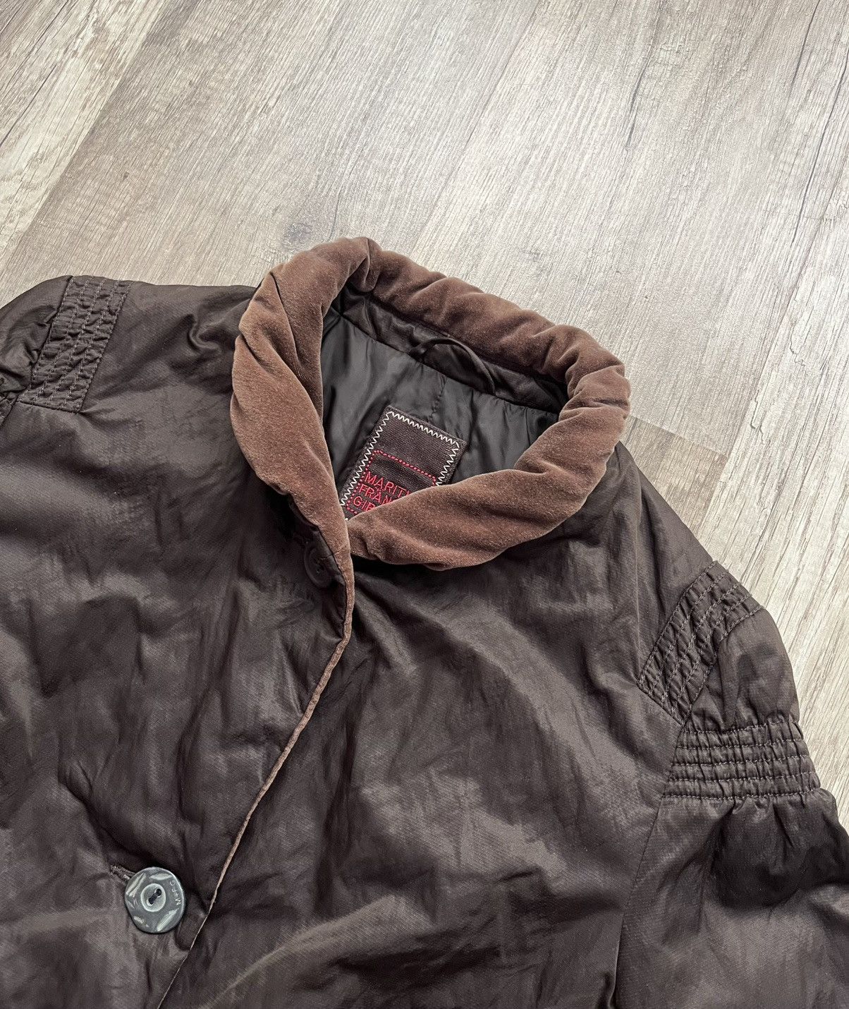 Japanese Brand × Marithe + Francois Girbaud × Vintage Vintage Marithe Francois Girbaud Anant-Garde Brown Jacket Size M / US 6-8 / IT 42-44 - 8 Thumbnail