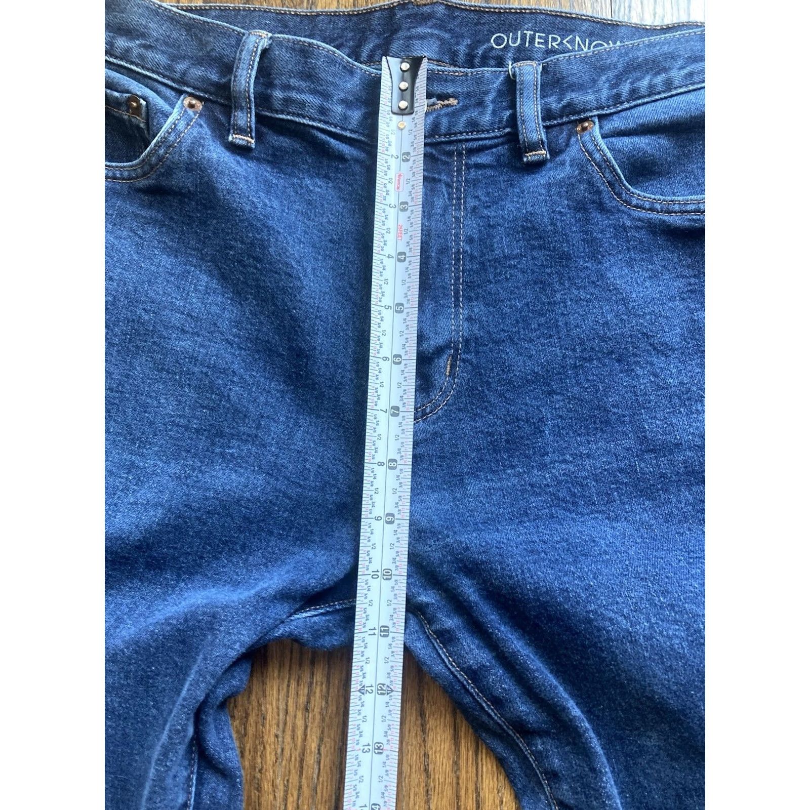 Outerknown Outerknown Jeans Men 34x30 Ambassador Slim Fit Blue Denim Organic Cotton Straight 5-Pocket Design Regular Men's Jeans Body: 30 Inseam Size US 34 / EU 50 - 4 Thumbnail
