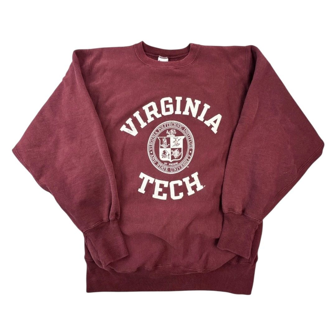 Champion VINTAGE Virginia Tech Champion Reverse Weave Sweatshirt VT Size US XL / EU 56 / 4 - 1 Thumbnail