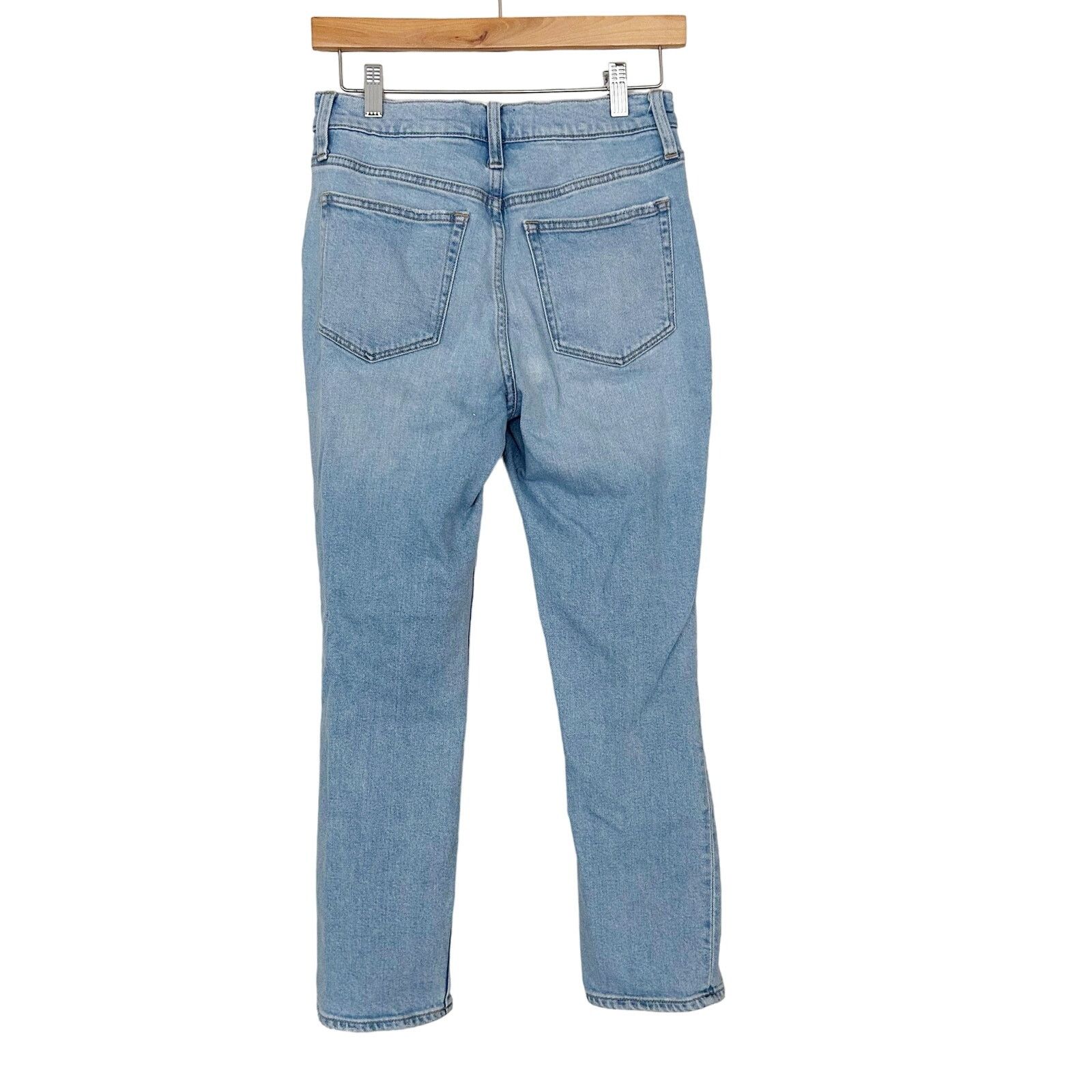 J.Crew J. Crew Essential Straight Distressed Jeans Sz 26 Size 26" / US 2 / IT 38 - 5 Thumbnail
