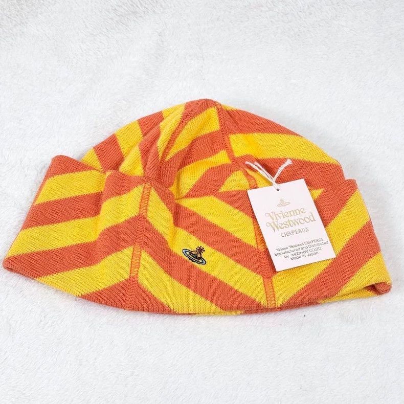 Vivienne Westwood Vivienne Westwood Saturn striped knit cap Size ONE SIZE - 5 Thumbnail