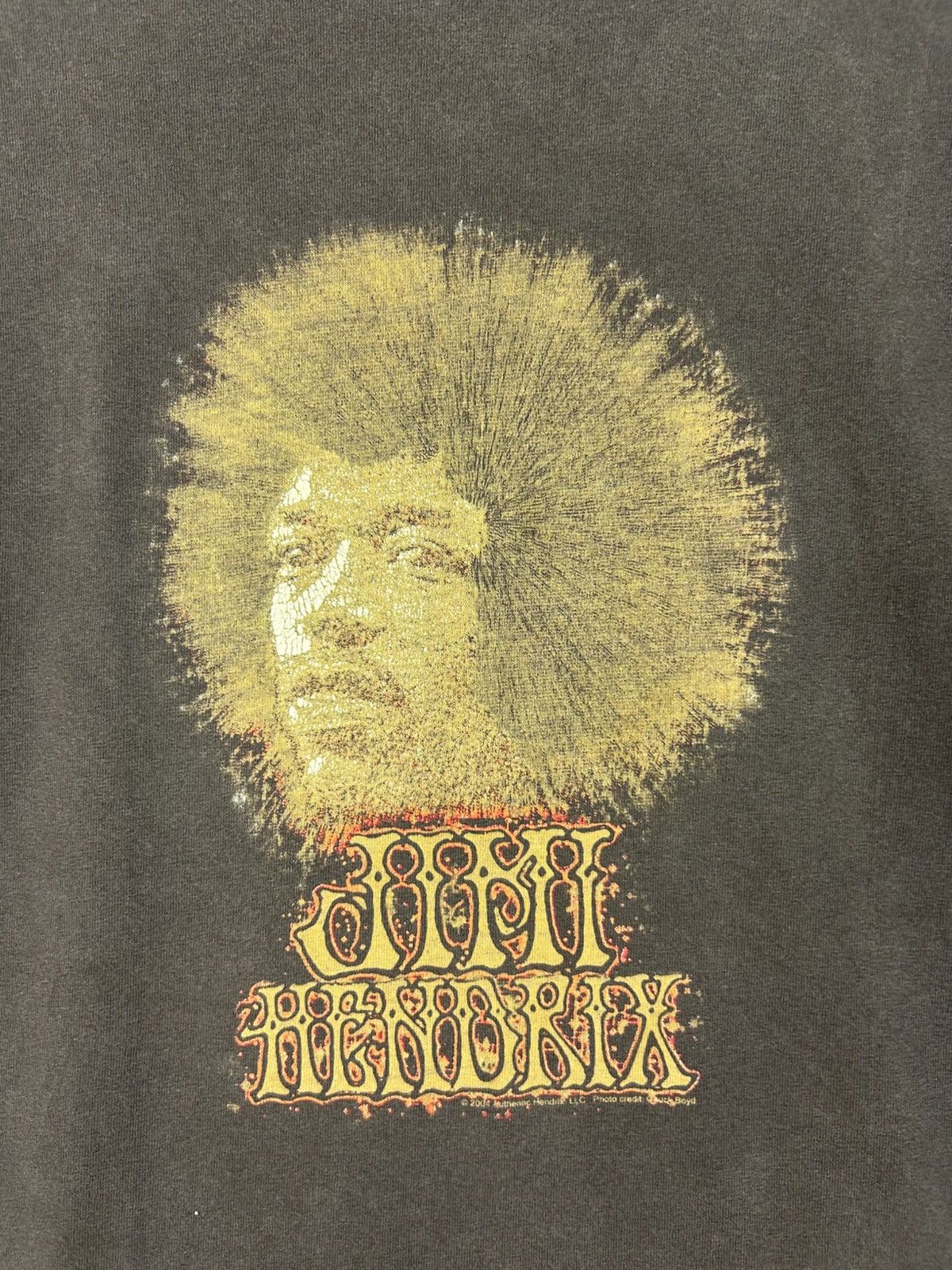 Band Tees × Jimi Hendrix × Vintage Vintage Jimi Hendrix Potrait Art / Afro Style Hair/ rockers Size US L / EU 52-54 / 3 - 4 Thumbnail