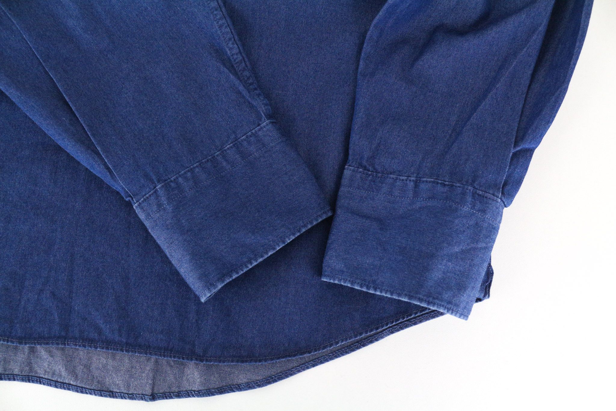 Suitsupply ~S Blue Cotton Polo Denim Look Shirt 72845 Size US S / EU 44-46 / 1 - 8 Thumbnail