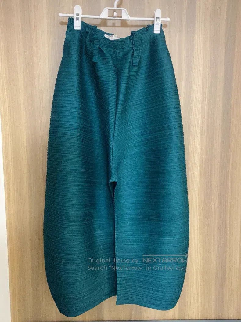Issey Miyake Issey Miyake size:5 Blue Trousers Size 22" - 2 Thumbnail