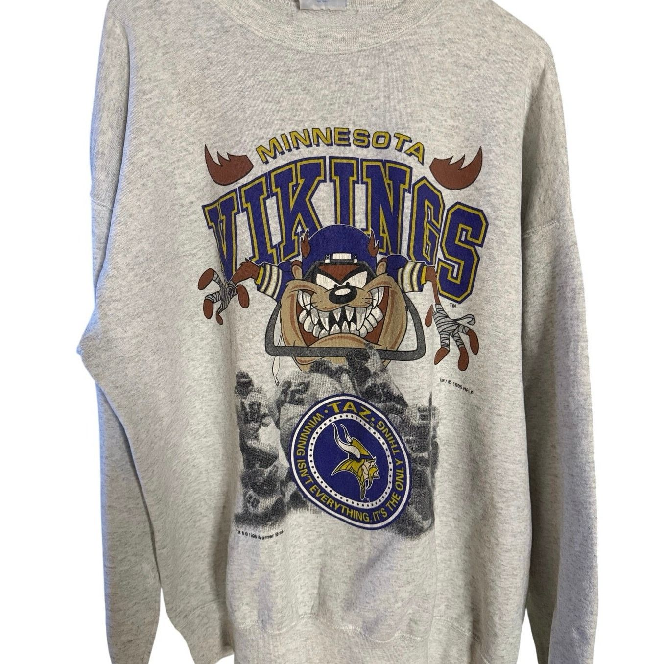 Other Vintage Minnesota Vikings Taz Crewneck Size US XL / EU 56 / 4 - 1 Thumbnail