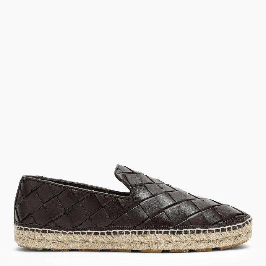 Bottega Veneta o1d2blof0824 Leather Espadrilles in Brown Size US 9 / IT 39 - 2 Thumbnail
