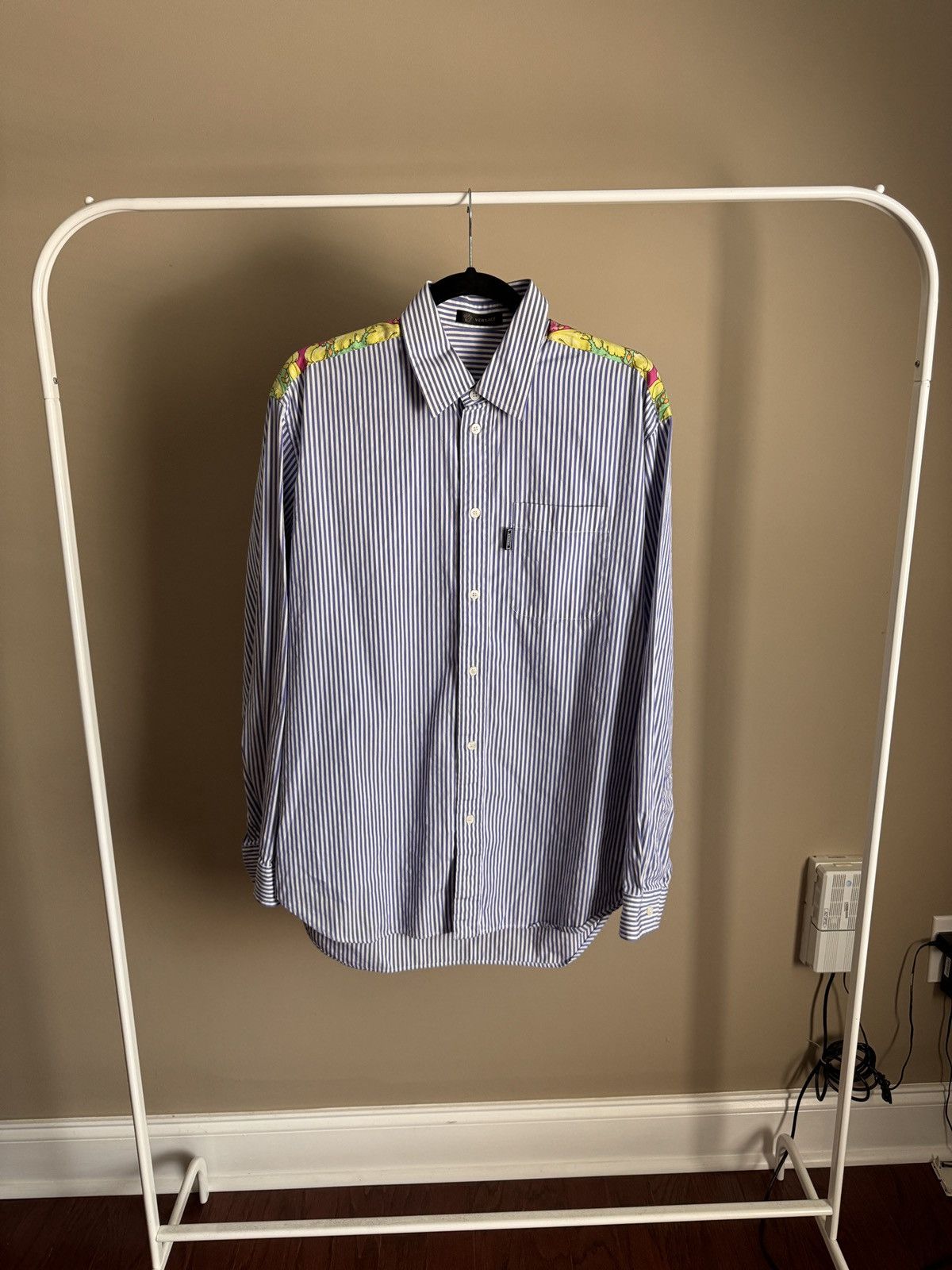 Versace Versace Striped button-down long sleeve shirt Size US L / EU 52-54 / 3 - 1 Thumbnail