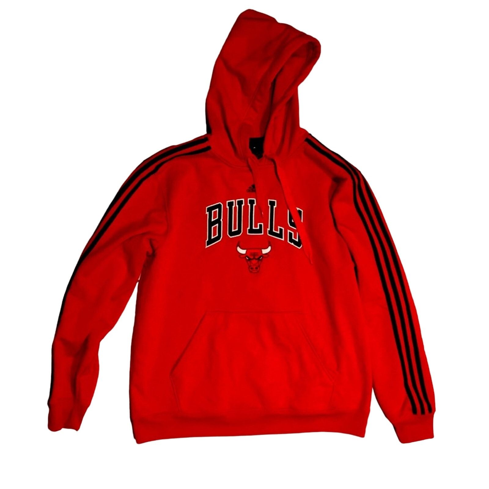 Adidas Adidas Chicago Bulls 2012 3 Stripe Hoodie Size US L / EU 52-54 / 3 - 1 Thumbnail