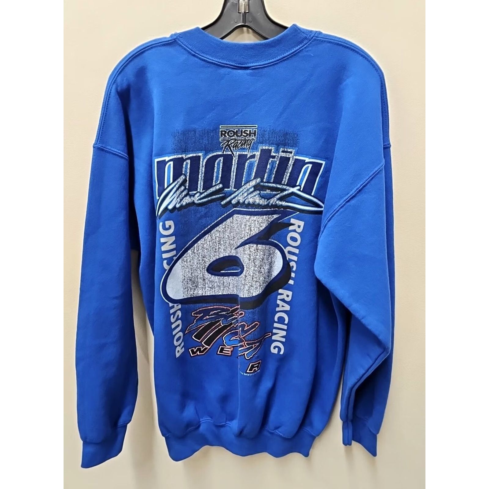 NASCAR VINTAGE NASCAR Mark Martin ROUSH RACING BURN OUT GEAR Crewneck Sweatshirt LARGE Size US L / EU 52-54 / 3 - 4 Thumbnail
