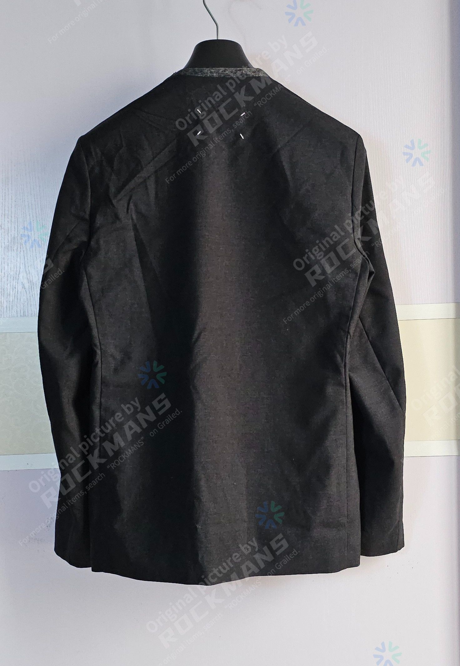 Maison Margiela Maison Margiela Collarless Wool Blazers Jacket Size 48 Size 48S - 3 Thumbnail