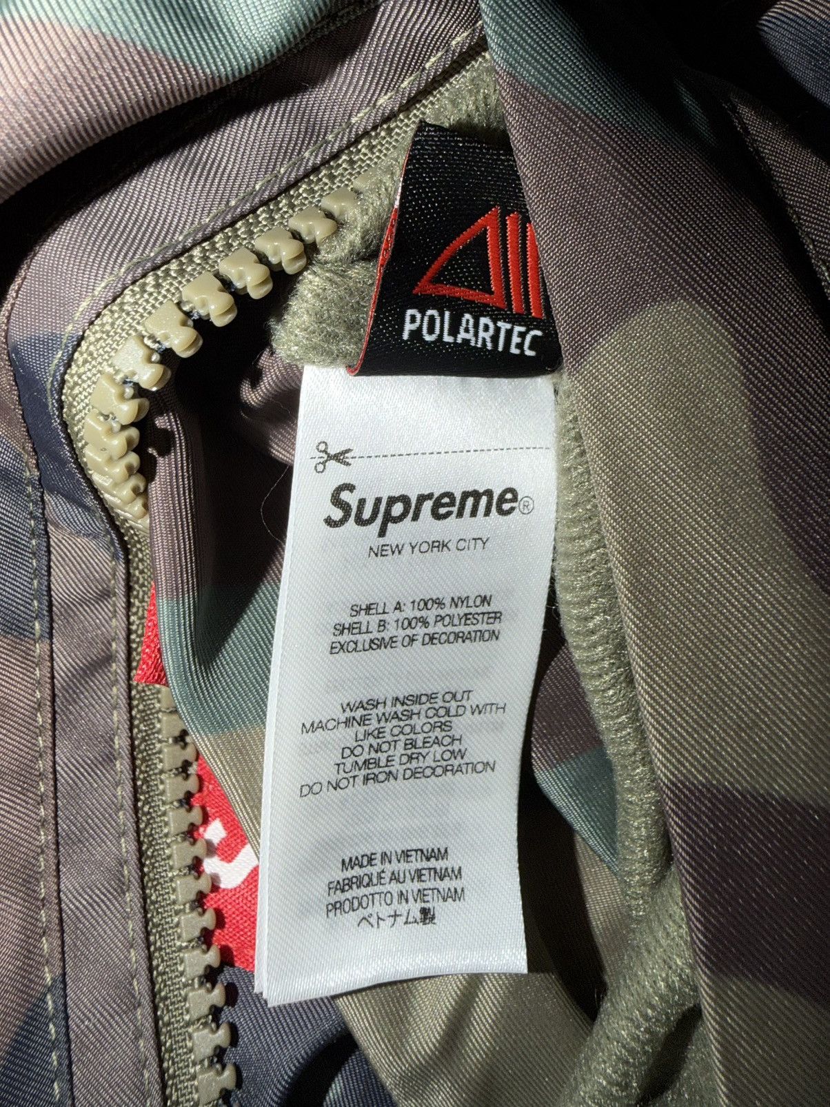 Supreme Supreme Polartec Reversible Track Jacket Woodland Camo (M) Size US M / EU 48-50 / 2 - 10 Thumbnail