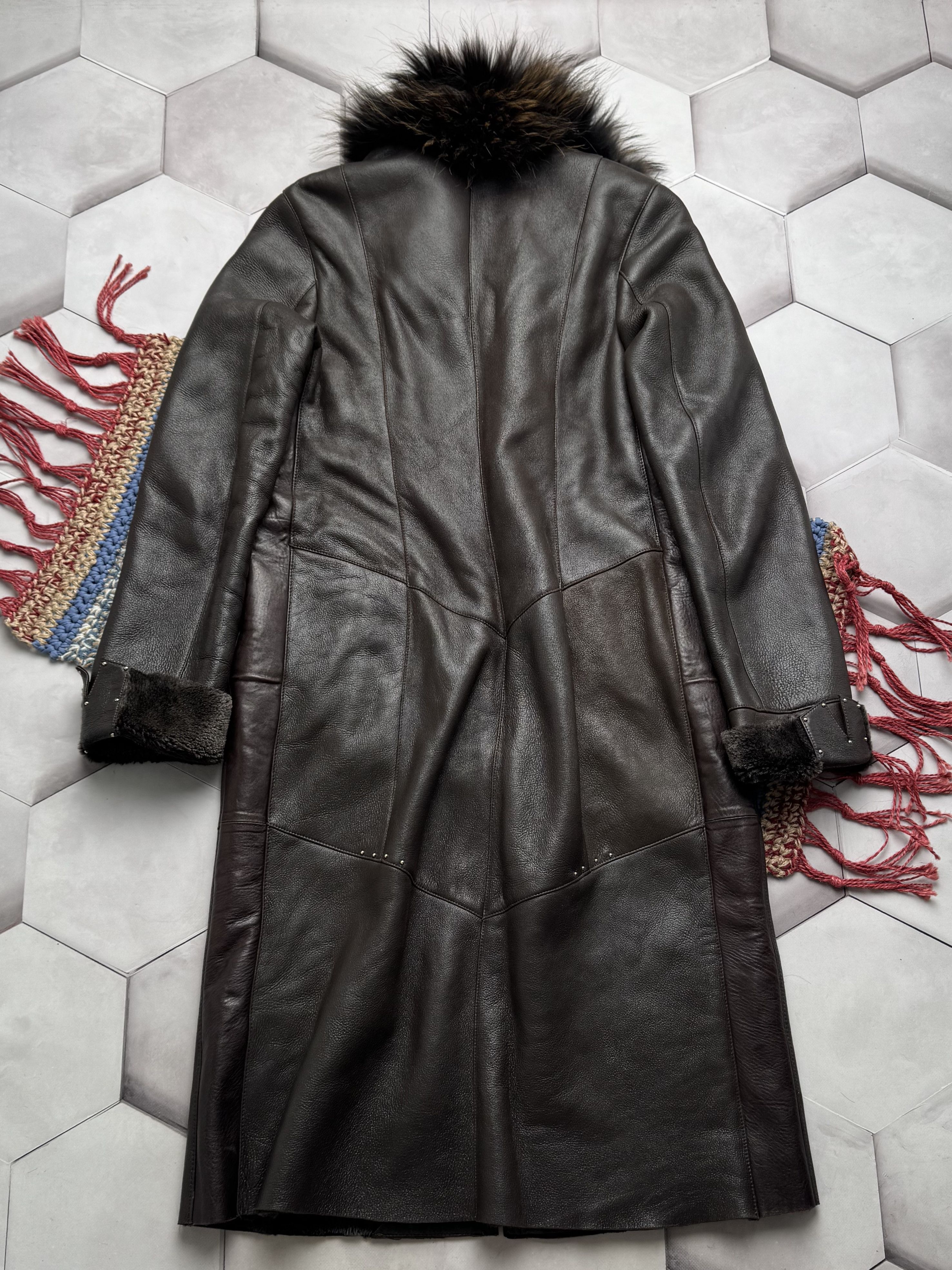 Vintage Vintage Real Sheepskin Coat (E4) Size L / US 10 / IT 46 - 8 Thumbnail