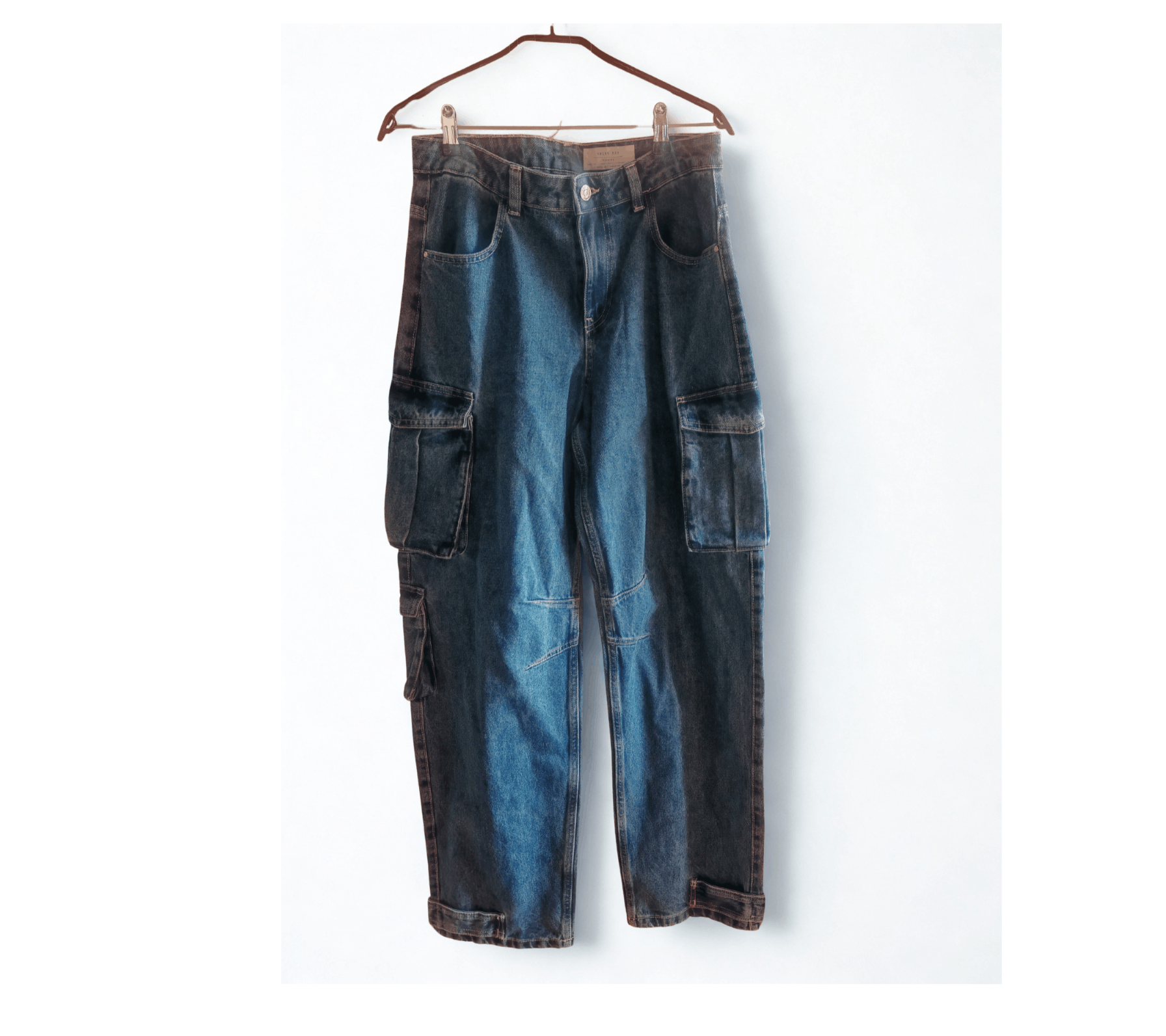 Other Baggy Wide Leg Noisy May Cargo Barrel Jeans 28/32 Size 28" / US 6 / IT 42 - 1 Thumbnail