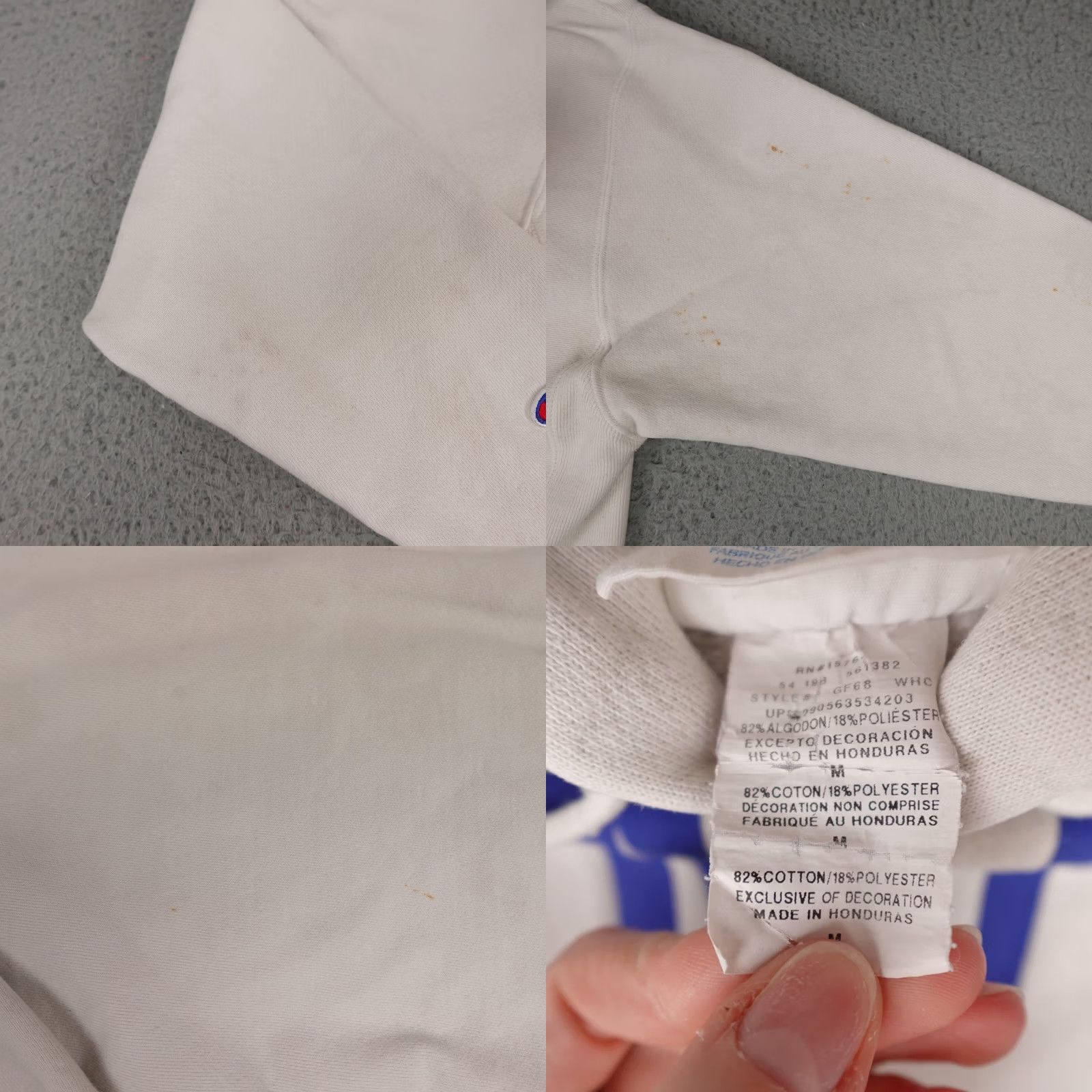 Champion Champion Hoodie Mens Medium White Reverse Weave Logo Size US M / EU 48-50 / 2 - 10 Thumbnail