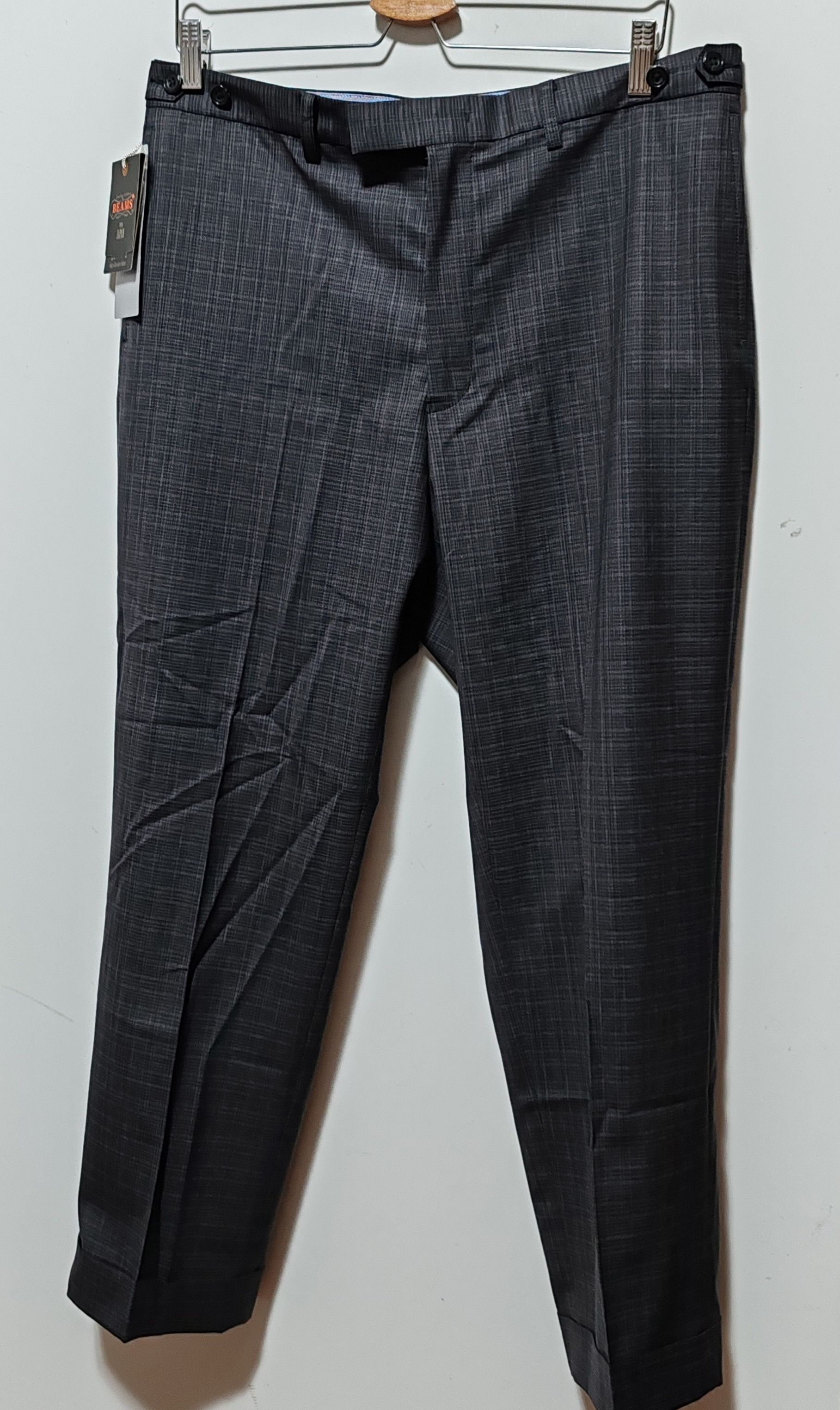 Beams Plus PANTALON DE COMPLET GRIS CARRELÉ- BEAMS PLUS TG:XL Size US 34 / EU 50 - 1 Thumbnail