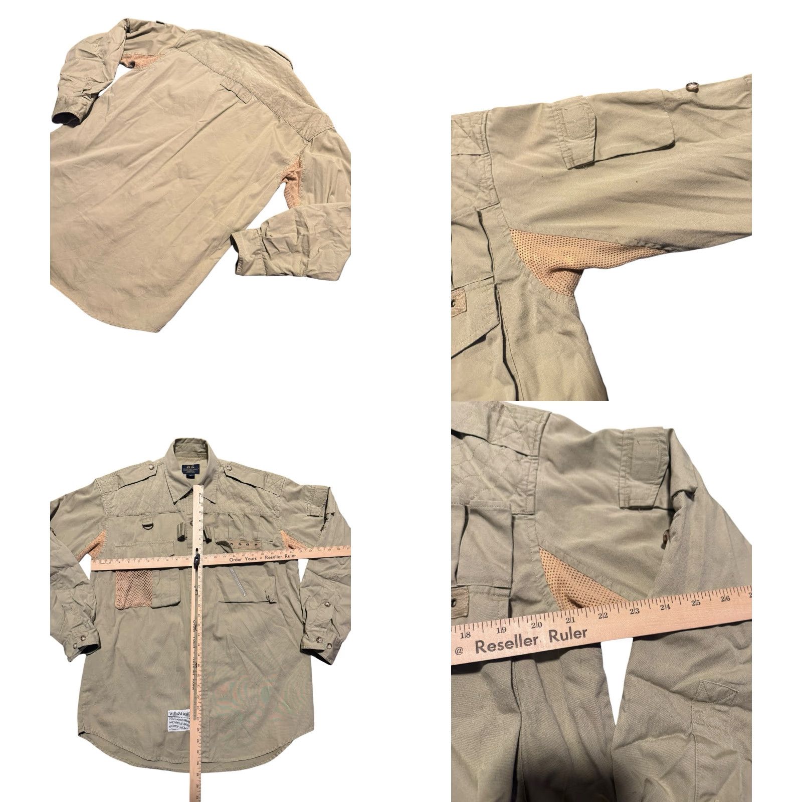 Vintage VINTAGE Willis & Geiger Tan Convertible Fishing Safari Vest Jacket Mens Medium Size US M / EU 48-50 / 2 - 8 Thumbnail