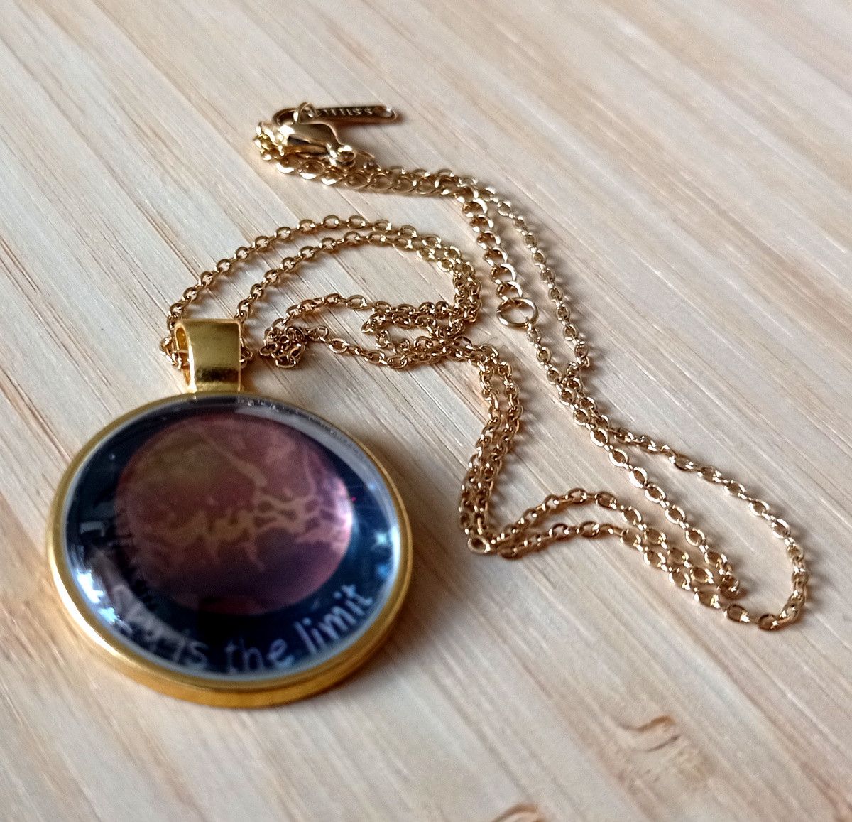 Hysteric Glamour × Japanese Brand × Vintage Punk Tiny Planet Venus Stainless Steel Gold Necklace Unique Size ONE SIZE - 8 Thumbnail