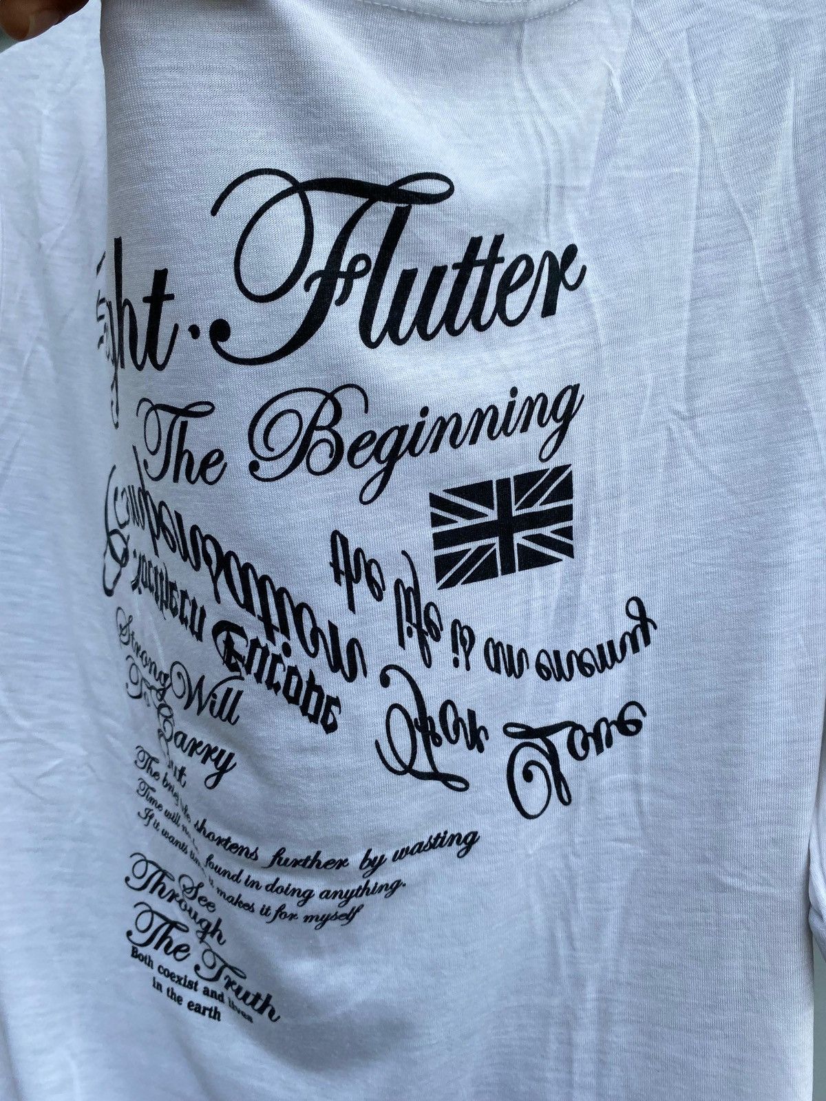 If Six Was Nine Beaumere Avant-Garde Text Tee Typography Japan Street Style Size L / US 10 / IT 46 - 8 Thumbnail