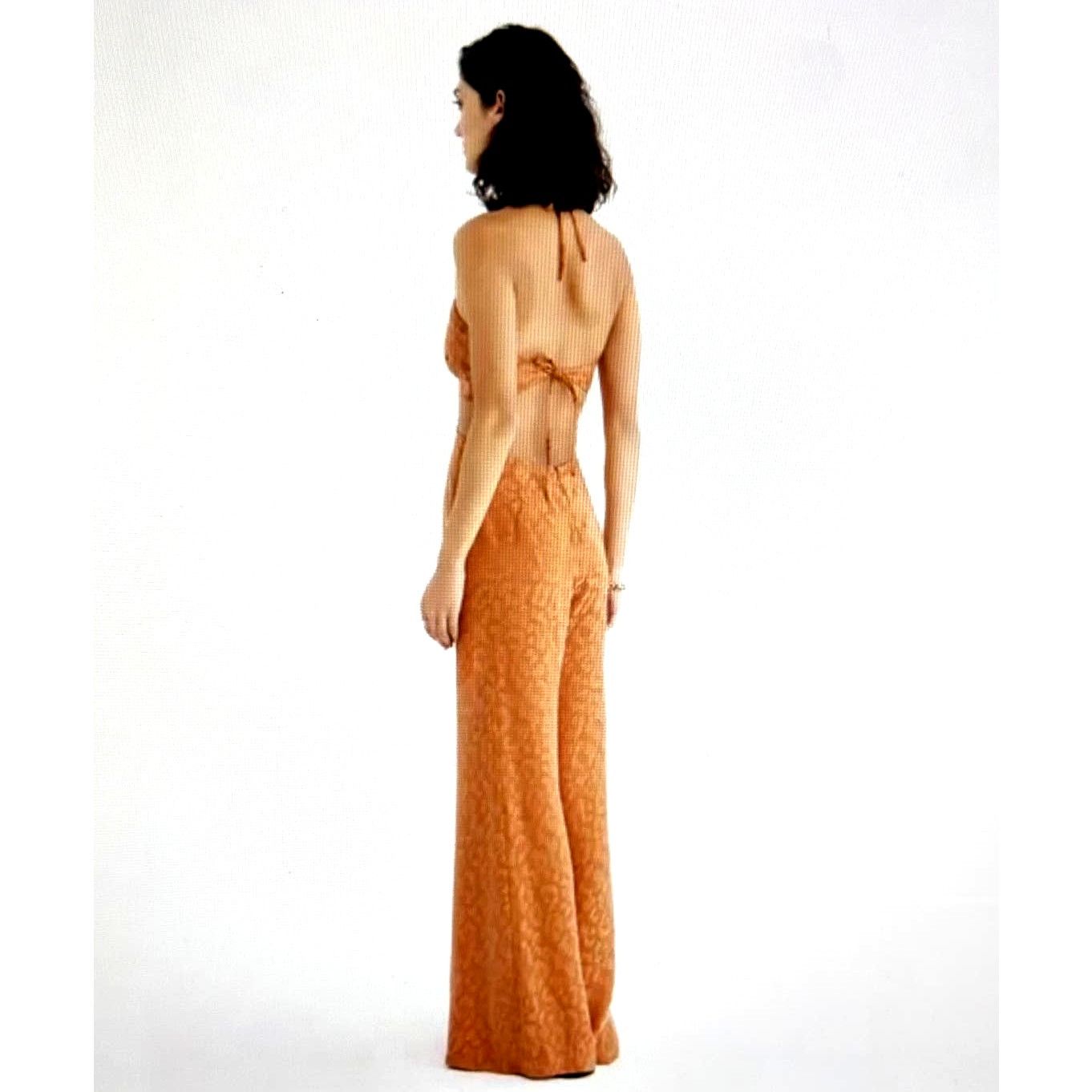 Other Rumer Animal Jumspuit - Rust Leopard- size XS Size 24" / US 00 / IT 34 - 6 Thumbnail