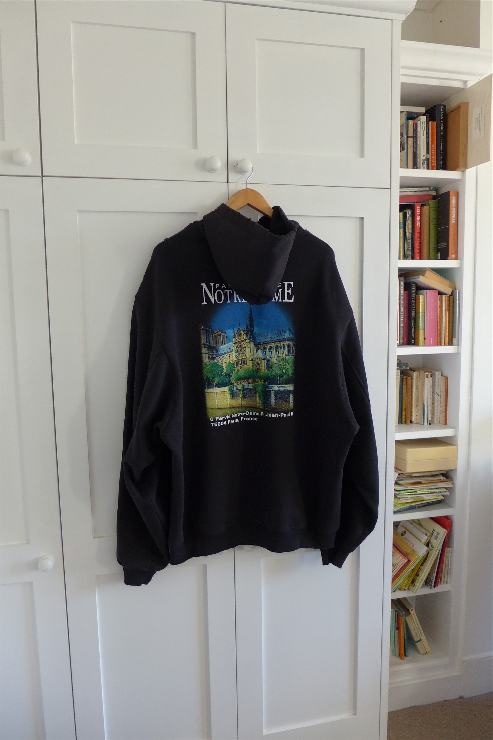 Balenciaga Balenciaga SS21 Sacré Coeur Hoodie - Black Cotton Size US M / EU 48-50 / 2 - 2 Thumbnail