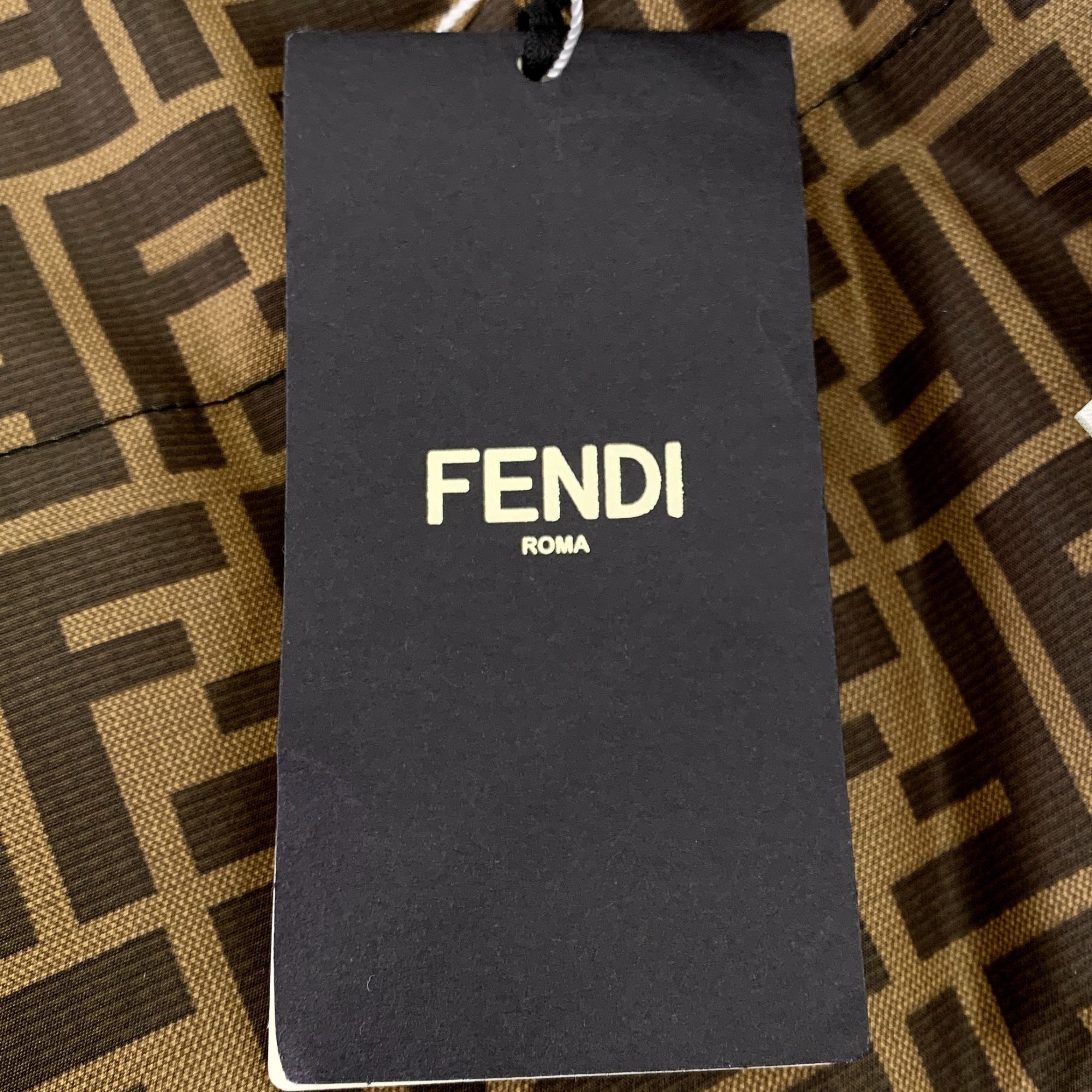 Fendi Fendi Reversible Down Jacket With Monogram Print & Black Fur Size S / US 4 / IT 40 - 4 Thumbnail